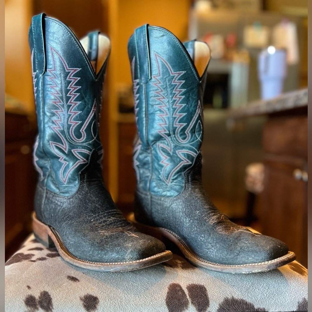 Anderson Bean Men’s Elephant Square Toe Boots